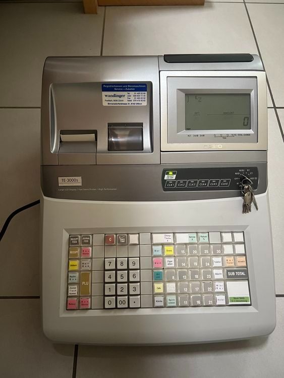 Casio Caisses enregistreuses: Caisse enregistreuse Casio TE-3000S – D'occasion à Moutier par Loco65