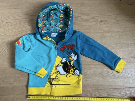 Shirt Donald Duck Hoodie Gr. 116 Kapuze Pollover