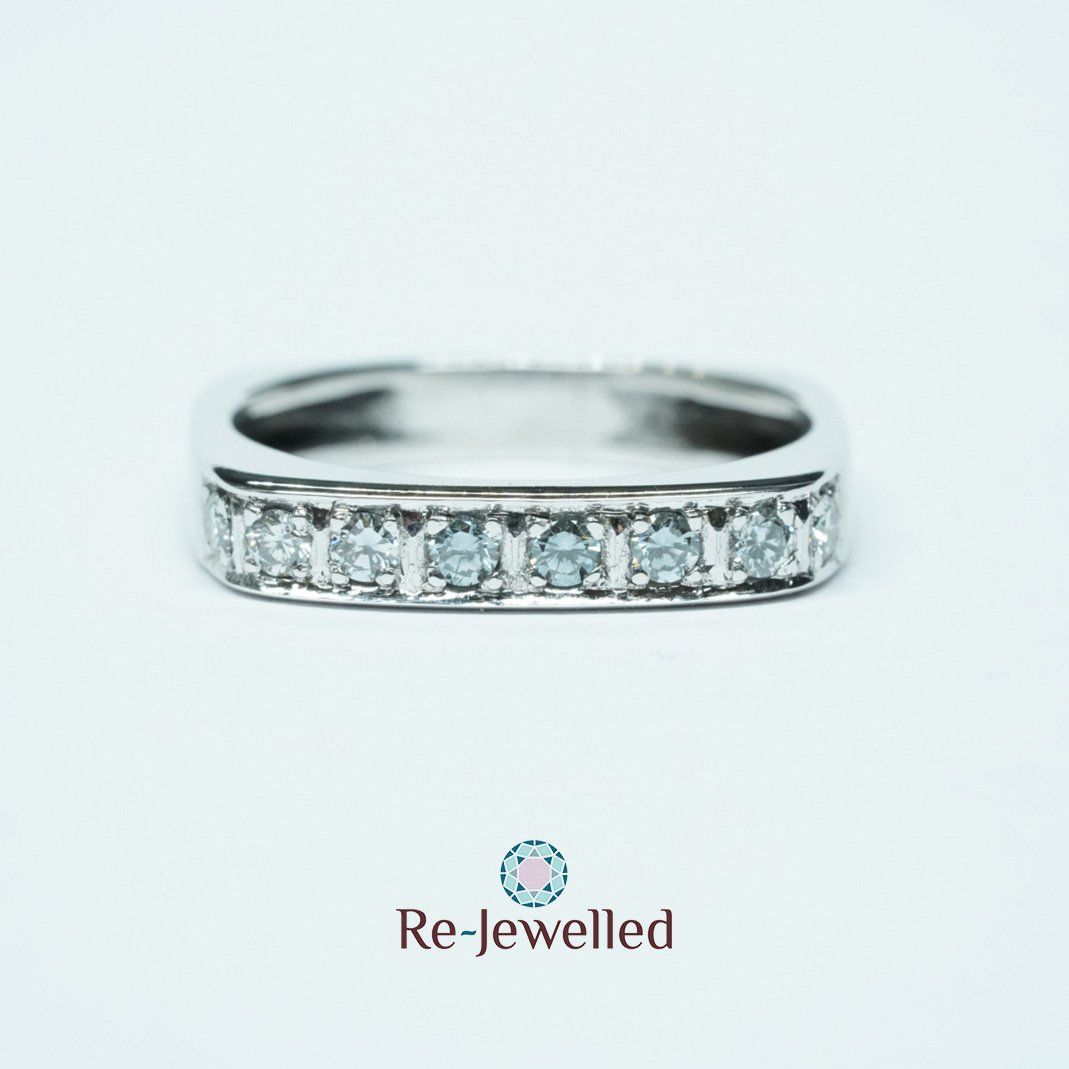 Anelli: 18k Weissgold Diamantring – Usato da Bülach venduto da Re-Jewelled 6