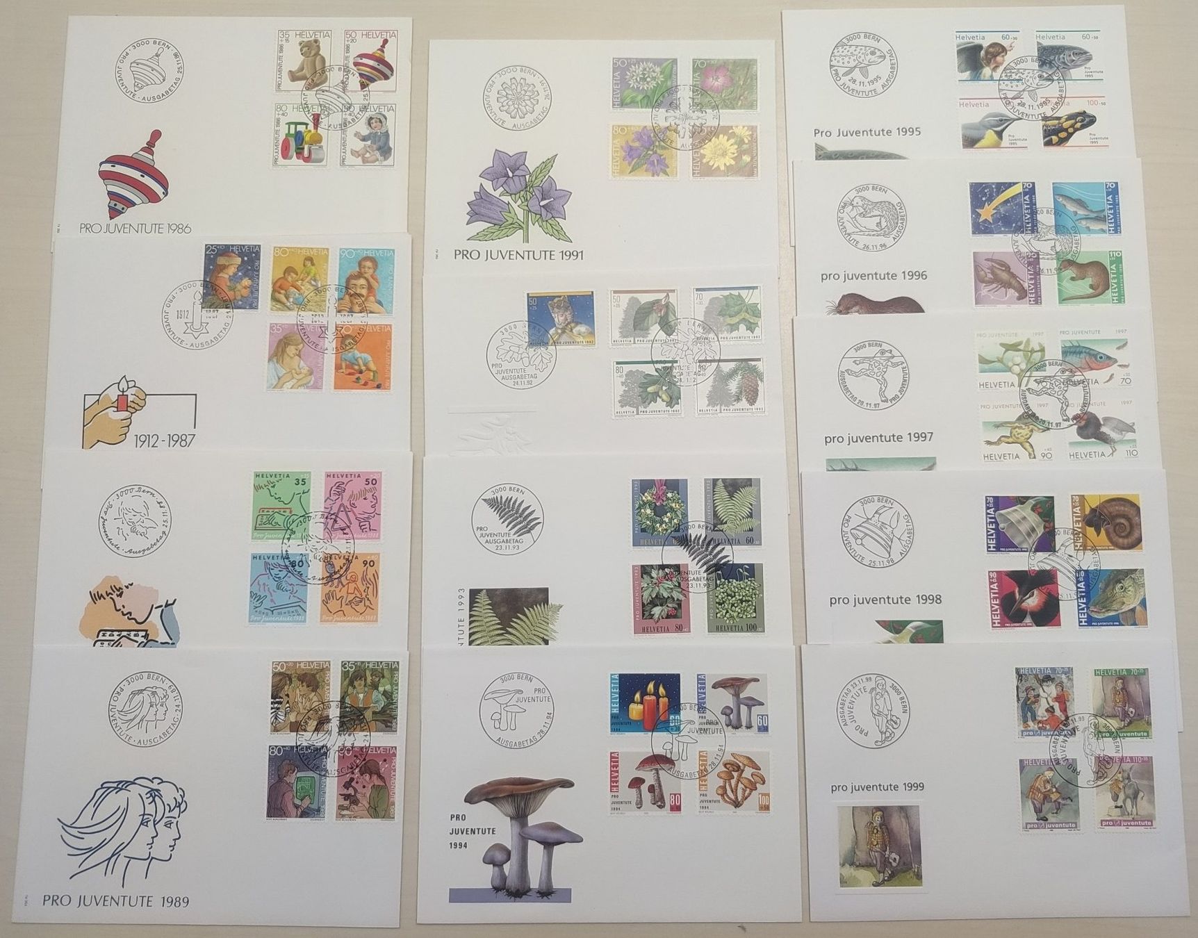 Buste & buste per spedizione: FDC 1986-1999 – Usato da Rotkreuz venduto da sheyenne72