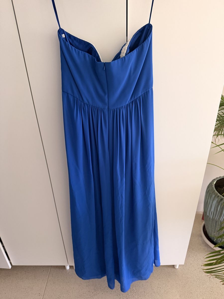 Collectif Mon Amour Kleider: Abendkleid blau Gr. 44 mit Perlenbesatz  – Gebraucht aus Endingen von BuffyCreamy 5