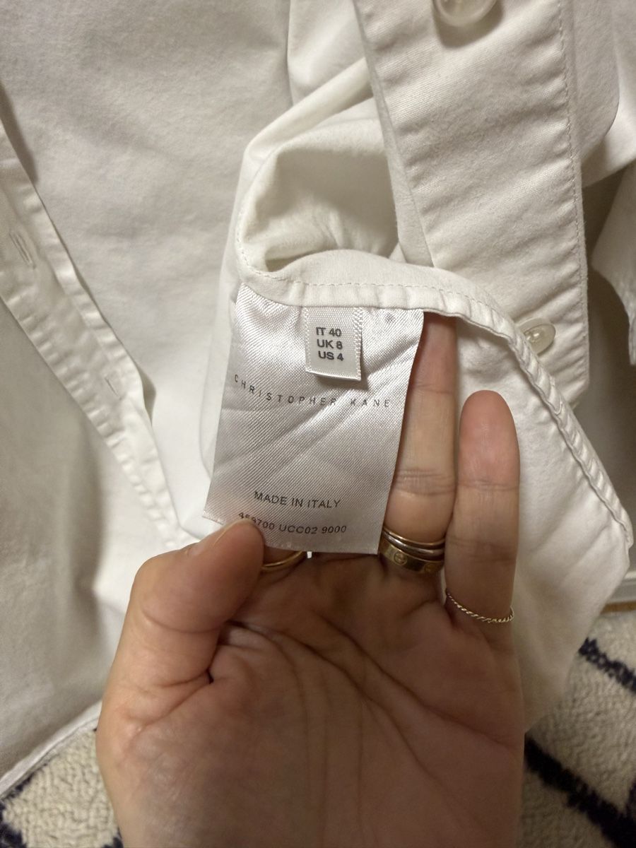 Camicette: Christopher Kane Hemd Weiss mit Tasche Grösse 40 IT – Usato da Erlenbach ZH venduto da Arti83 3