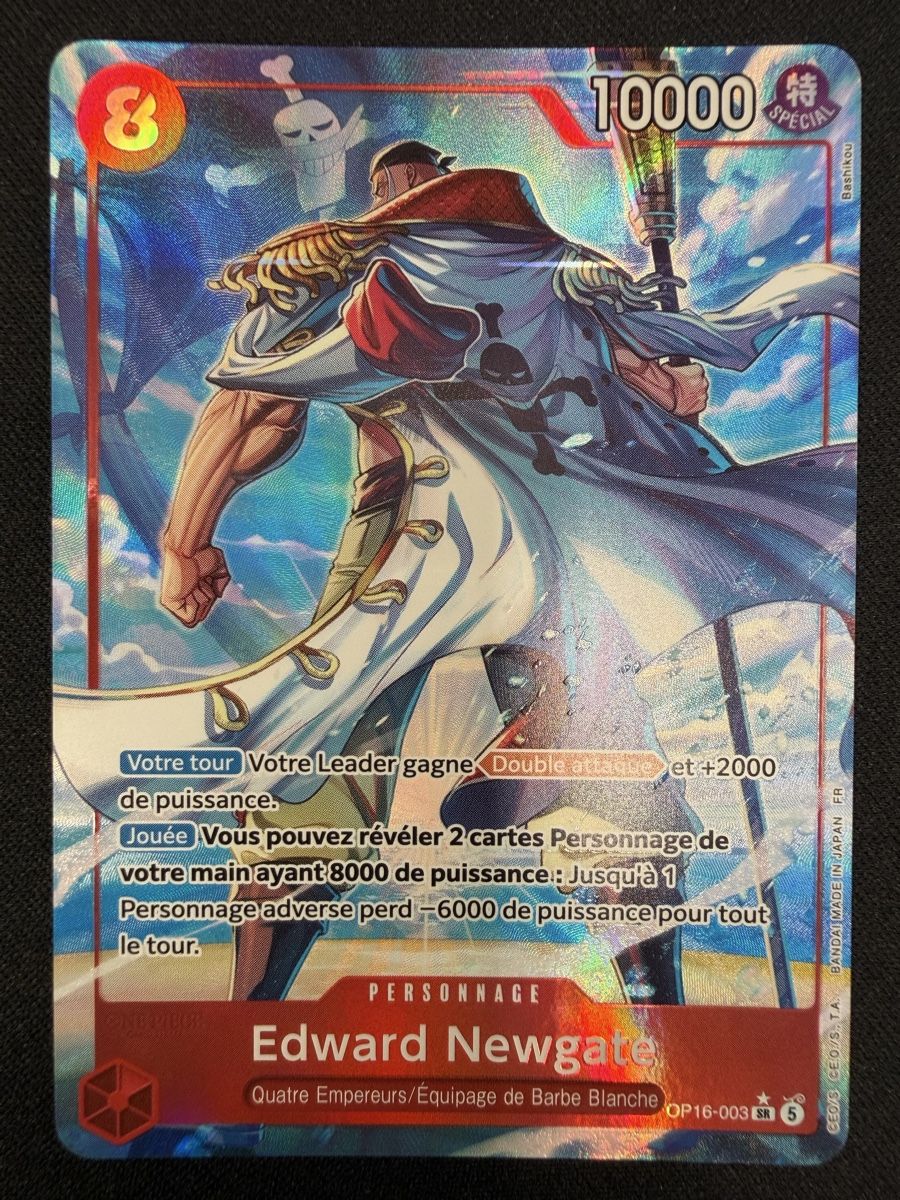 Bandai Cartes à collectionner: One Piece Edward.Newgate OP16-003 SR Parallel NM – Neuf (Voir description) à Rolle par KPTreasures