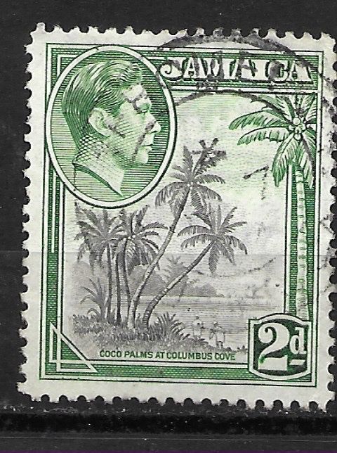 Tutti i francobolli: Jamaica 1938: Kokospalmen – Usato da Zürich venduto da Rainstamps
