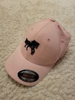 Rosa Flexfit Cap Youth mit Pferde Applikation