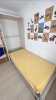 Schrankbett mit Matratze, aus Raucherhaushalt