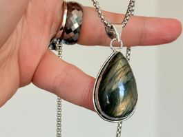 Collier Labradorite, neuf, jamais porté!