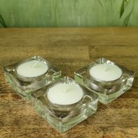 Glas Kerzenhalter Set