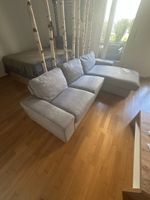 Ecksofa hellgrau Stoff, viel Platz, Sommer-Deal!