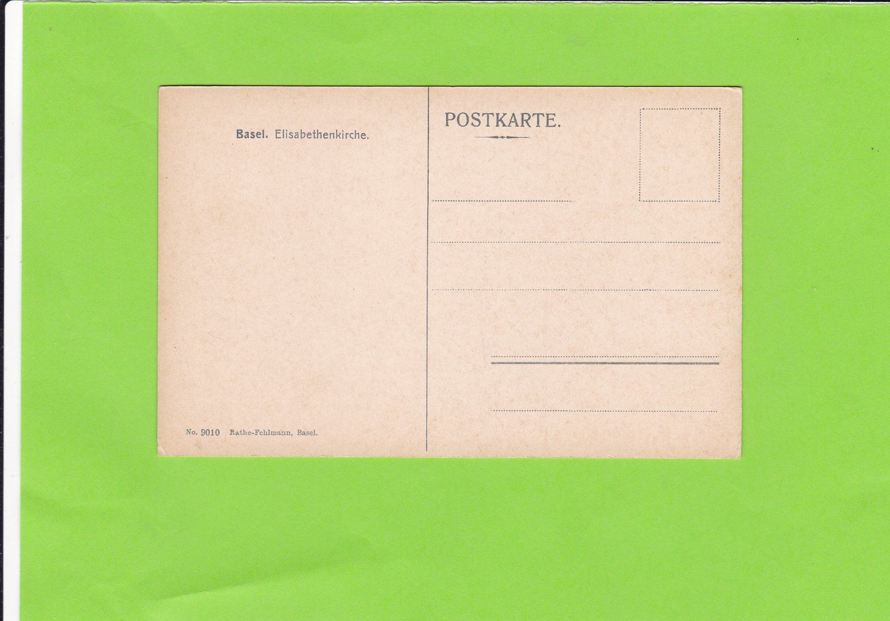 Cartoline postali: Basel-Elisabethenkirche – Usato da St. Peterzell venduto da neckertal 1