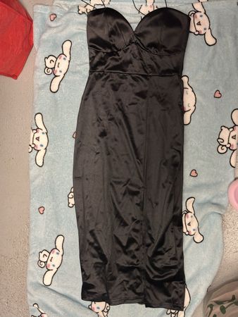 Forever 21 Black Satin Dress, Party, Cocktail 🍸👗