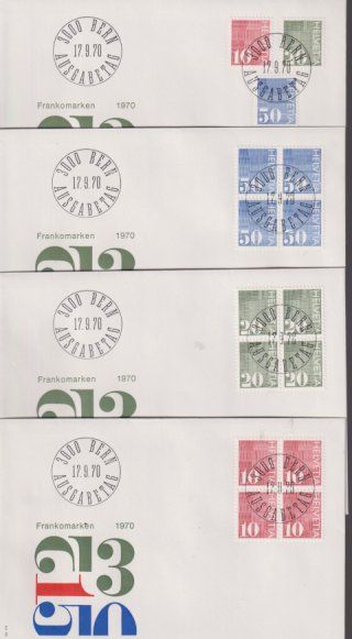 Tutti i francobolli: FDC-Serien 1968 - 1970 – Usato da Koblenz venduto da Boerse6 3