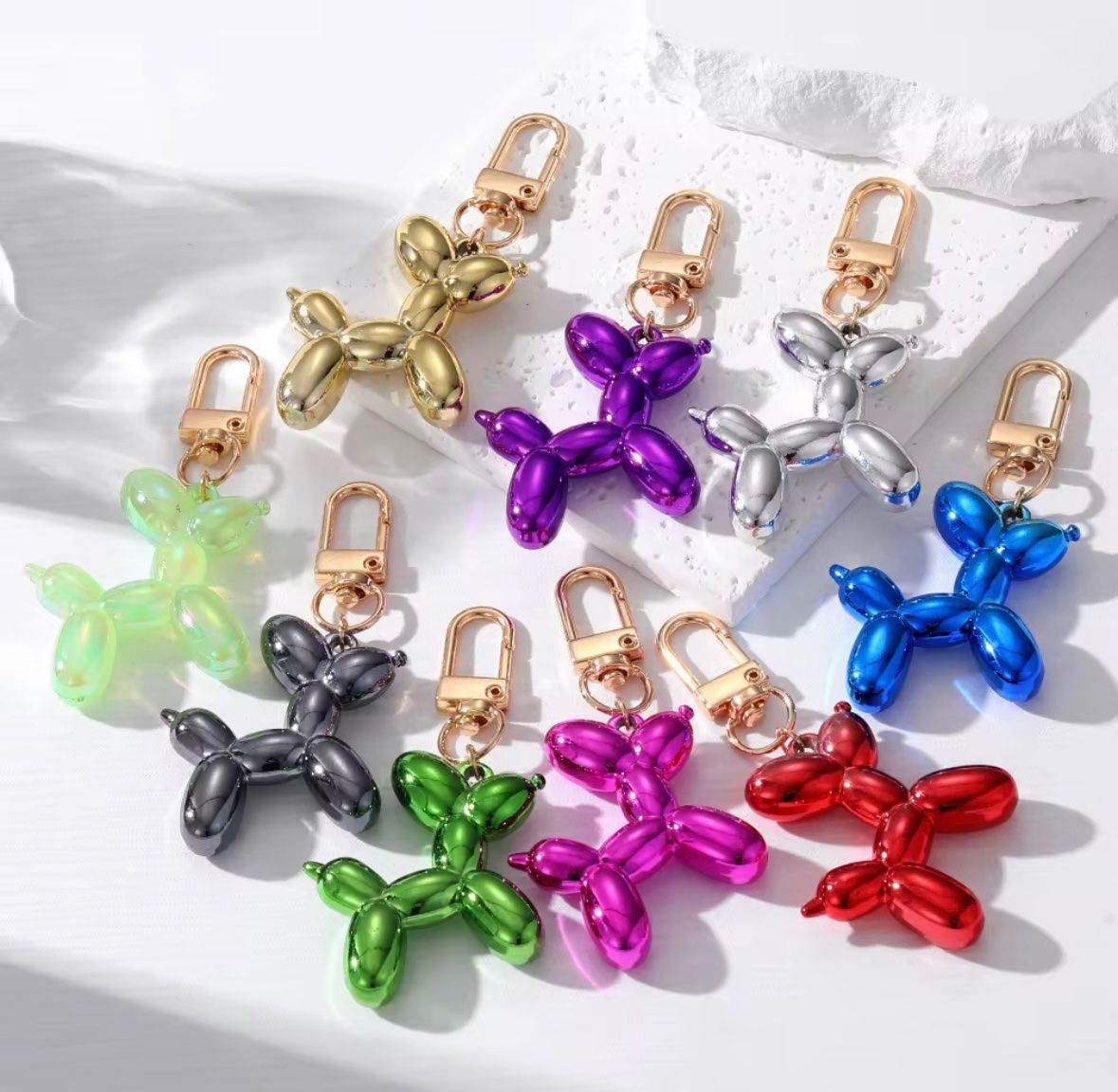 Portachiavi: 9 porte-clés - Dog Ballon, New – Nuovo e nell'imballaggio originale da Collombey venduto da Cards07