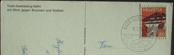 Cartoline postali: TREIB-SEELISBERG-BAHN – Usato da Jona venduto da philajona 1