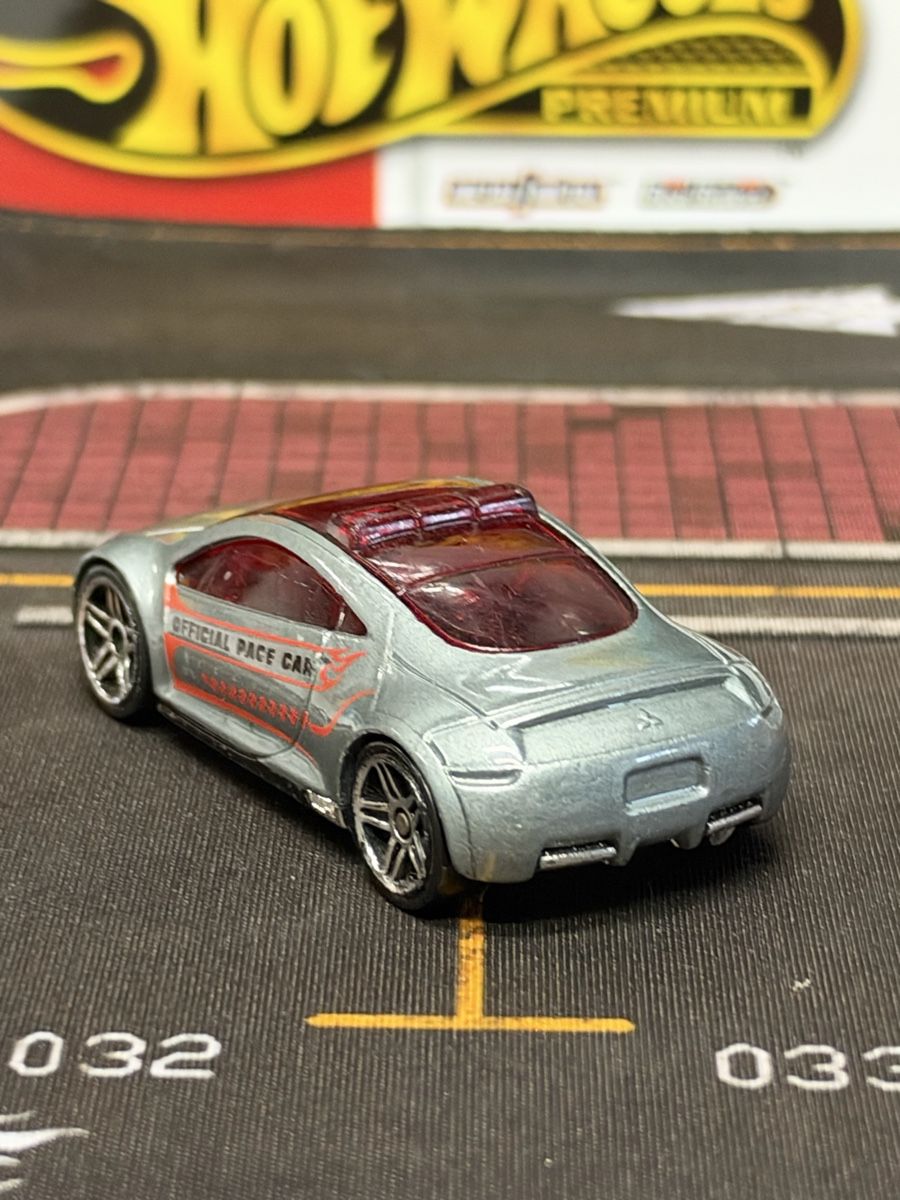 Hot Wheels Modellini d'auto: Hot Wheels Mitsubishi Eclipse Concept Car Pace Car argent – Usato da rolle venduto da Noma-collectible 2