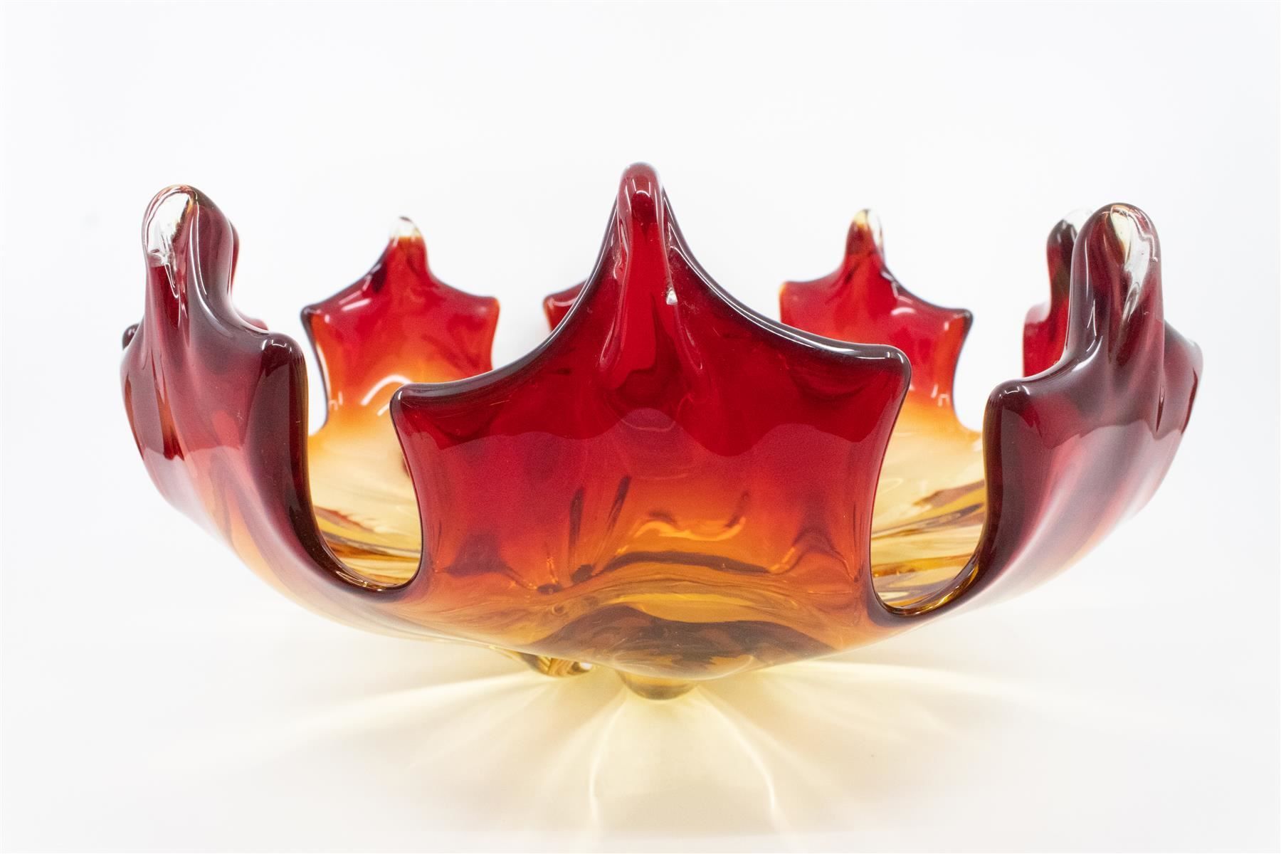 Bicchieri: Grosse Glasschale Ahornblatt – Usato da Zürich venduto da ZuercherBrockenhaus 7