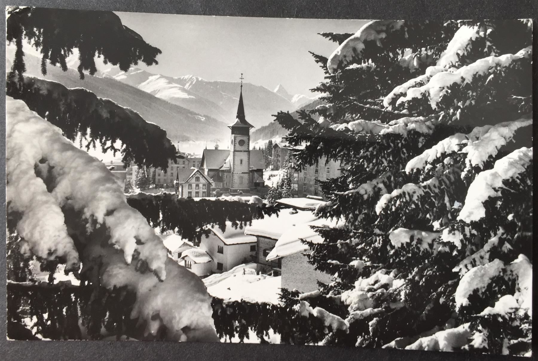 Cartes postales: DAVOS Blick von der Höhenpromenade – D'occasion à Jona par philajona