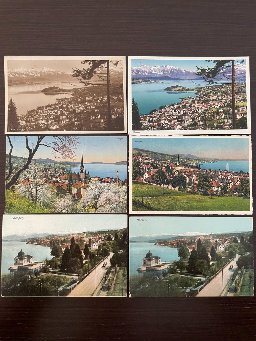 Cartoline postali: HORGEN Ortsansicht / Ortspartie, 19 Ansichtskarten – Usato da Wald ZH venduto da TLILEF 7