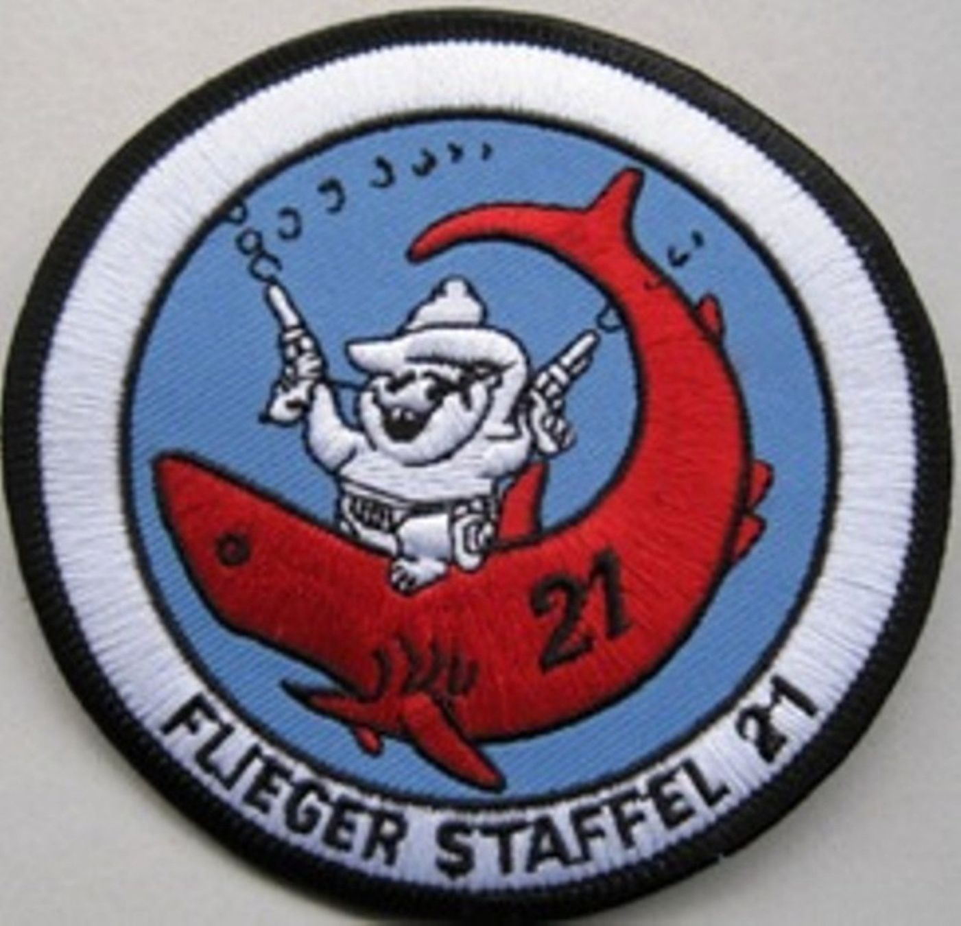 Schweizer Armee Placchette & Badge: Fliegerstaffel 21 Hunter Patch, Top Zustand, Stoff. – Nuovo (secondo la descrizione) da Emmenbrücke venduto da airplane47