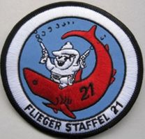 Fliegerstaffel 21 Hunter Patch, Top Zustand, Stoff.