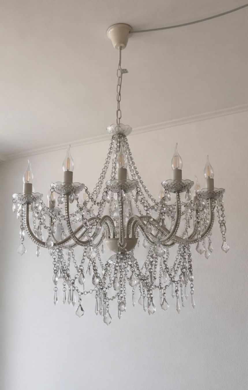 Lustres & lampes de plafonds: Kronleuchter weiss – D'occasion à Weinfelden par son_pyp8 1