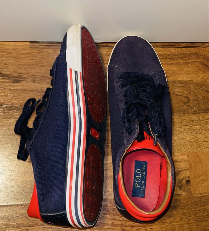 Scarpe Hush Puppies Madden Uomo: Sneaker In Pelle Blu Navy, Suola In Gomma, Allacciatura