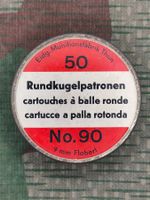 Munitionsschachtel 9 mm Rundkugelpatrone No. 90, leer