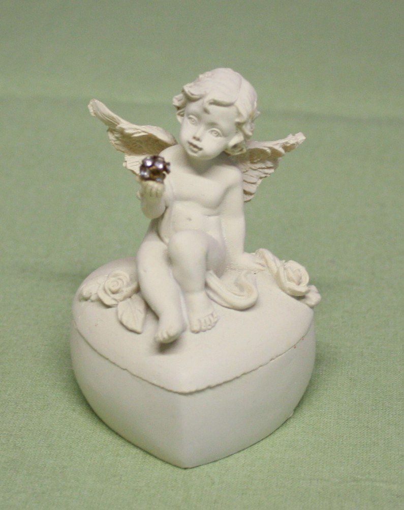 Statuette: Herz - Dose  Engel mit Discokugel – Usato da Flüelen venduto da Alt-und-Neu