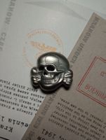 Waffen-SS Totenkopf Skull Badge For Hat (1st Design)