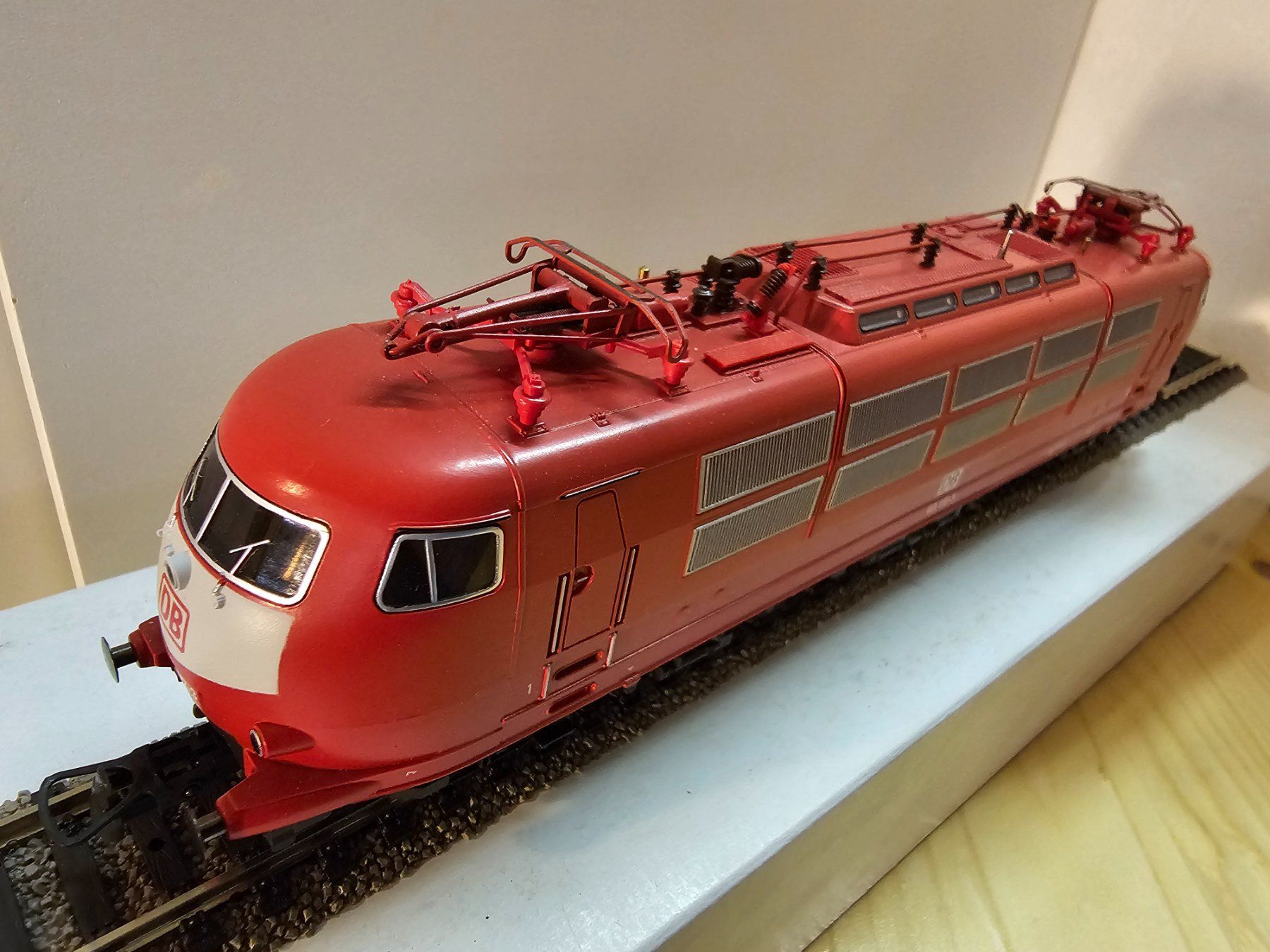 Fleischmann Modellini di ferrovie: Fleischmann Baureihe 103 DB rot – Usato da Rheinfelden venduto da stephan28bike 2