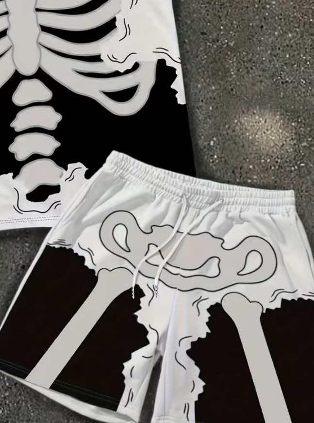 Kleiderpakete: Ensemble T-shirt et short squelette  – Neu und originalverpackt aus courtelary von meh_hgx9 2