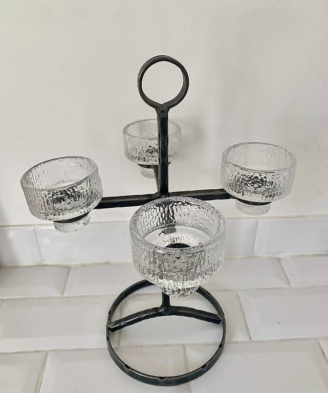 Portacandele: Chandelier vintage scandinave – Usato da Montreux venduto da Barber_Swiss_Vintage 1