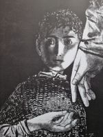 MAX HUNZIKER ZINKÄTZE (LITHOGRAPHIE)  BLATTGRÖSSE 65X50CM