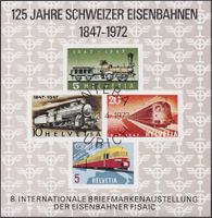 1972: ungebrauchte VIGNETTE aus Jahresbuch "ZÜGE"