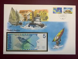 NED. ANTILLEN-1st Day Issue -5 Gulden 31.3.1986 - Stemplfr.