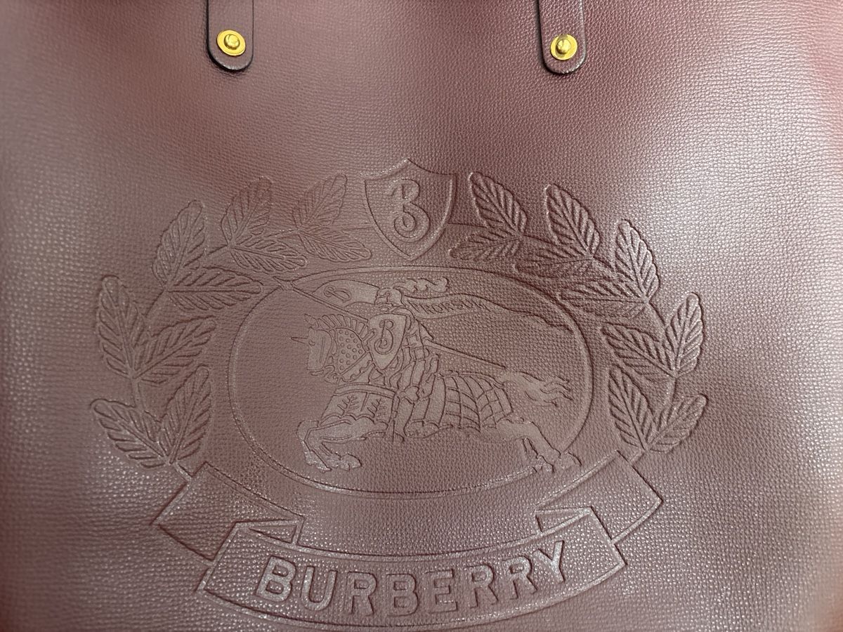Burberry Borse: Burberry large crest leather Bag burgundy – Usato da Pratteln venduto da sab_whk9 1
