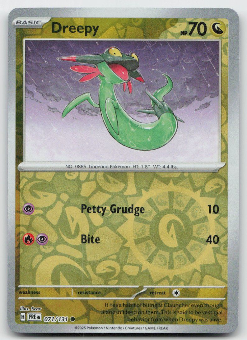 Pokémon Carte collezionabili: Pokemon Dreepy Reverse 071/131 PRE EN 2025 – Usato da Lugano venduto da VlaseCard