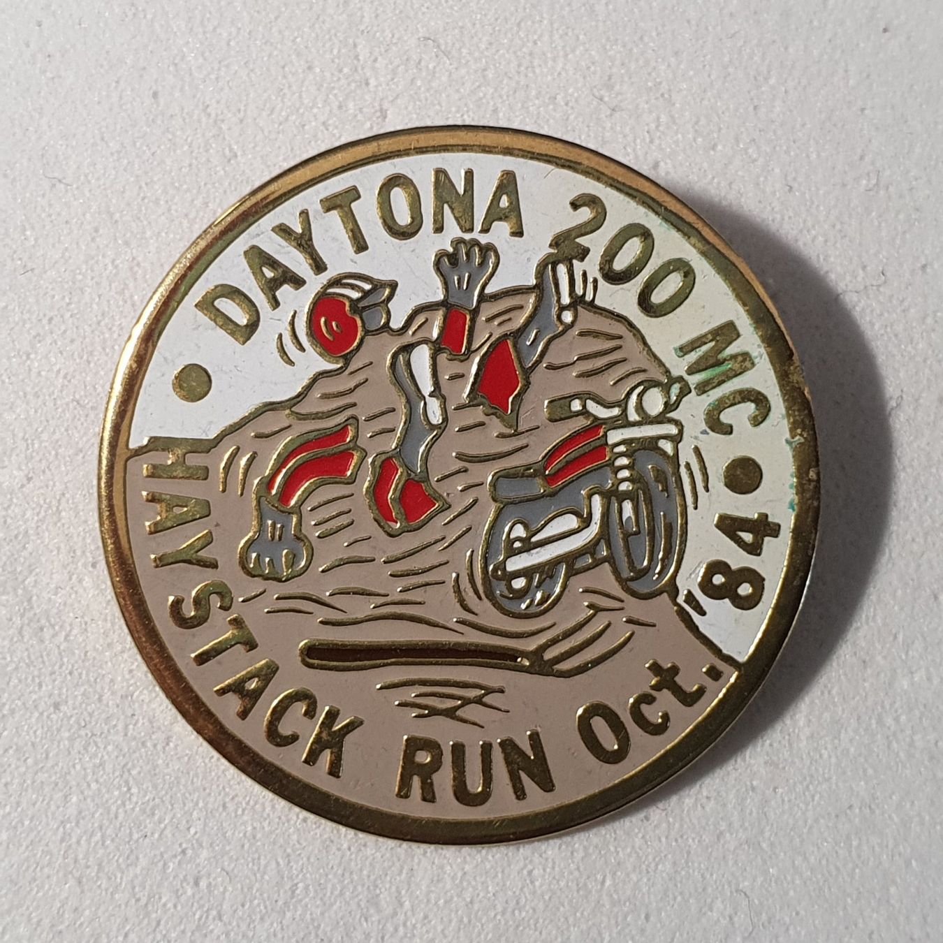 Plaquettes & Badges: AA054 - Pin DAYTONA 200 MC Haystack Run Oct. 1984 – D'occasion à Reinach BL par Boston-Verkauf