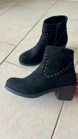 Schwarze Stiefeletten Gr. 37 mit Nieten
