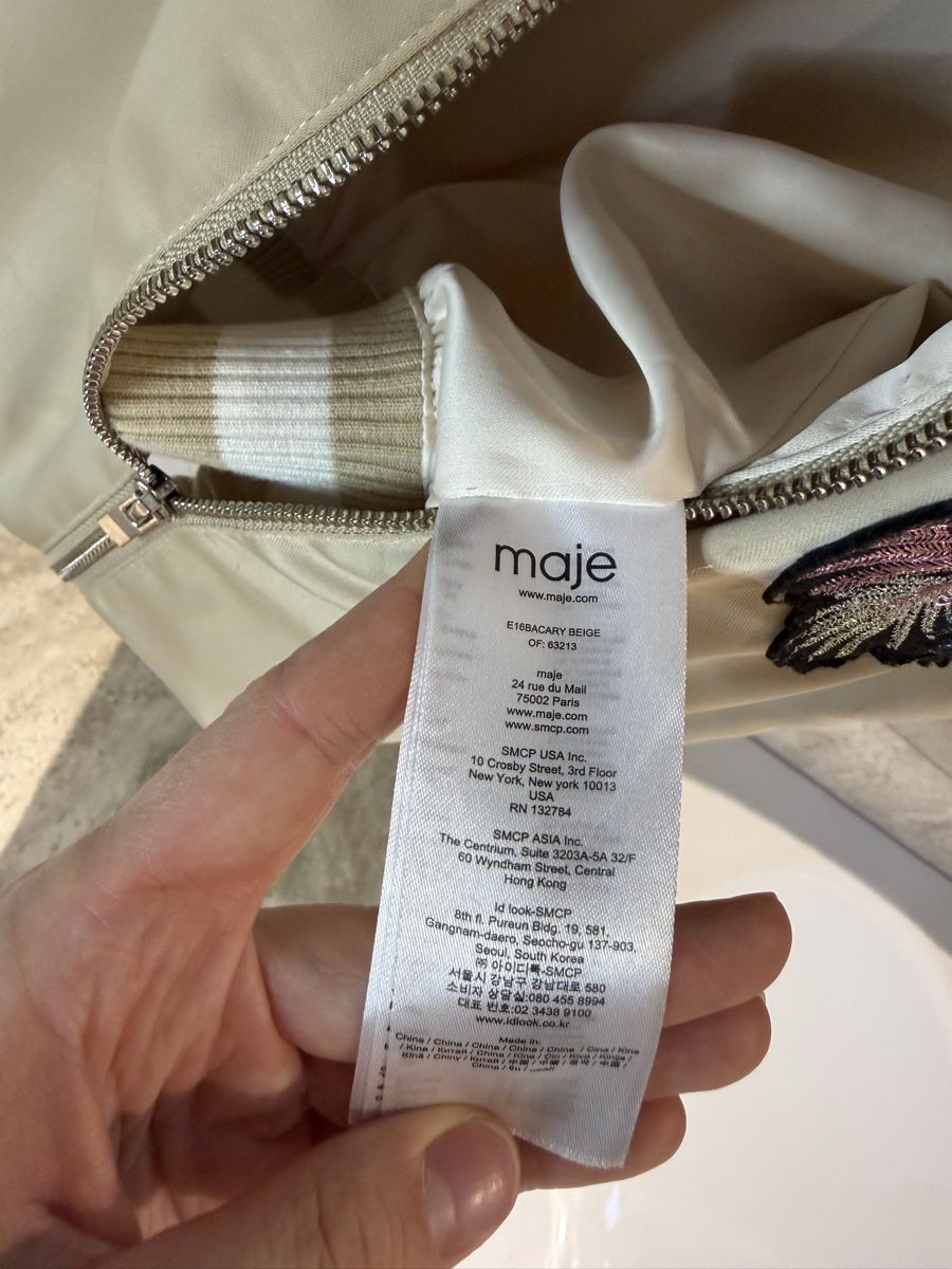 Maje Jacken: Veste bomber Maje beige taille 36  – Gebraucht aus Schönried von mae_hb92 3