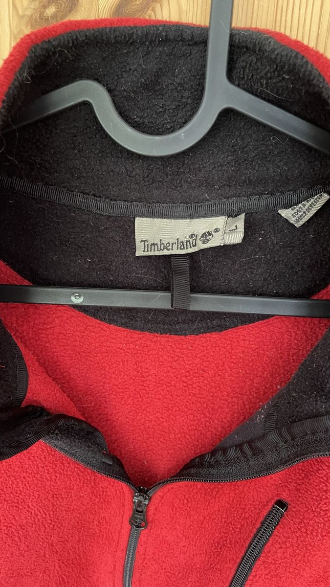 Maglioni & Felpe: Timberland Fleece Pullover Rot, Grösse L – Usato da Boniswil venduto da mel_6qgk 2