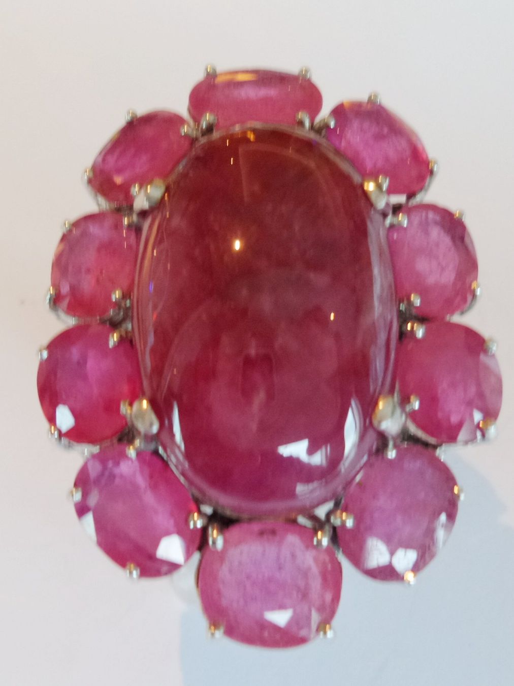 Anelli: Ring mit Rubinen und grossem Rhodochrosit Edelstein – Nuovo (secondo la descrizione) da Zürich venduto da ben_mn5h 4