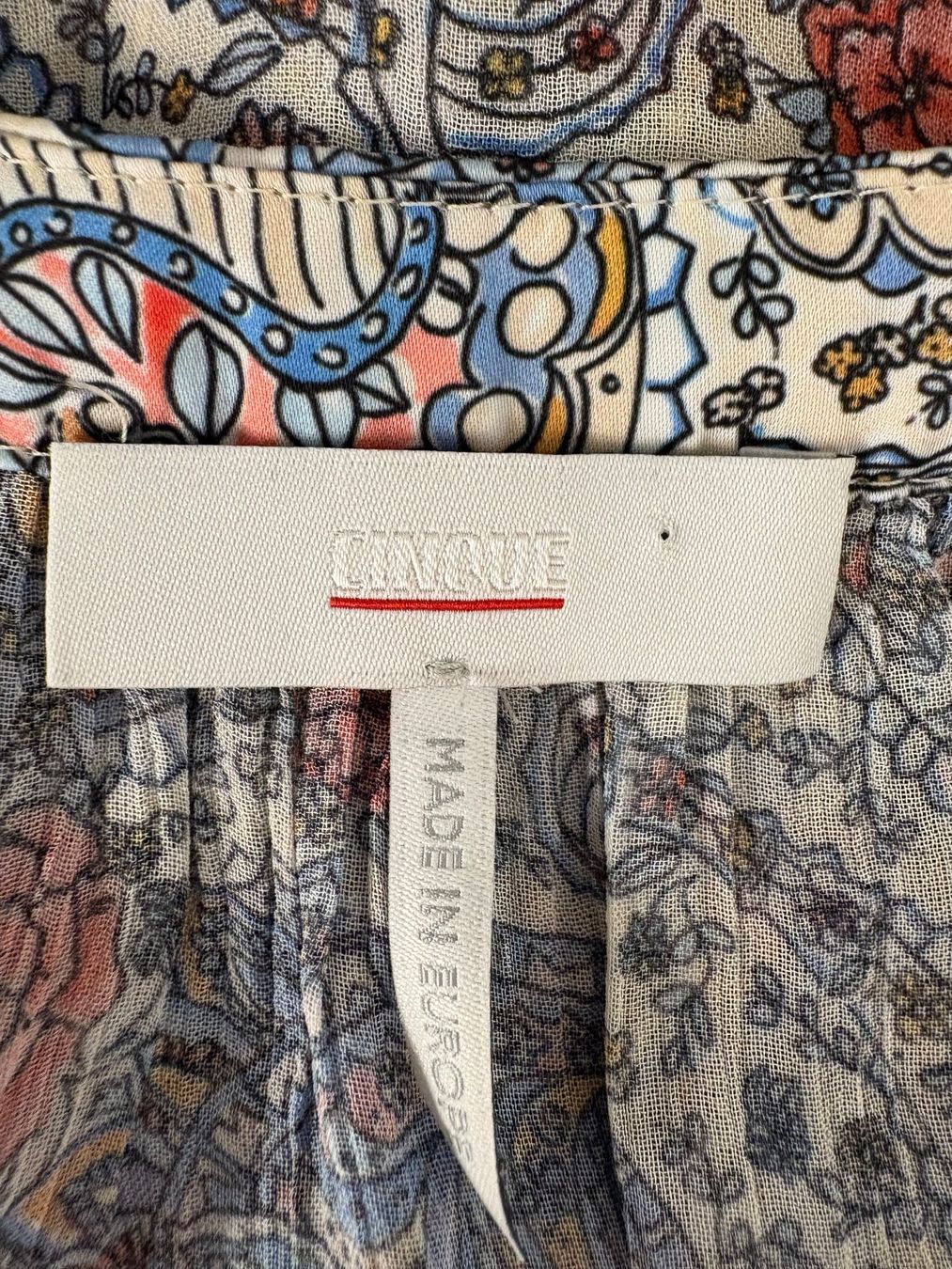 Cinque Camicette: Cinque leichte Bluse Blumenmuster Gr. 38 Viskose blau – Usato da Regensdorf venduto da secondchancefashion 4