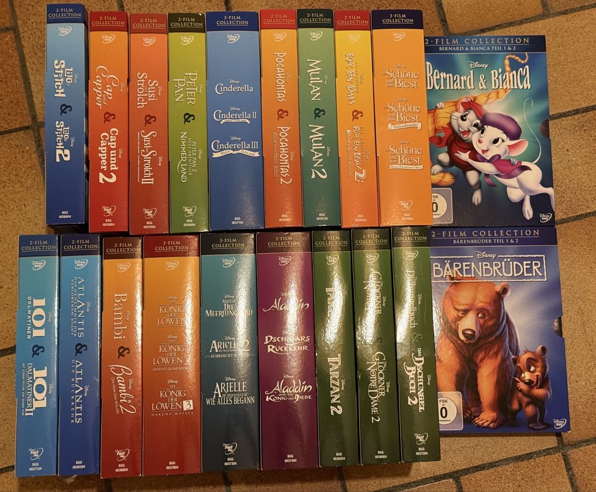 Tutti i DVDs: Disney Classics Komplette Sammlung DVD – Usato da Allschwil venduto da Collector.Shop.Swizz