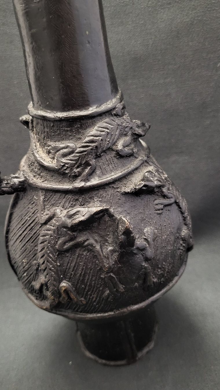 Figuren: Grosses Bronze-Gefäss mit Eidechsen – Gebraucht aus Basel von spinne02 4