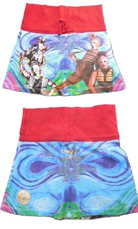 DESIGUAL Gr. 104 110 116 weicher Rock blau bunt s.Masse