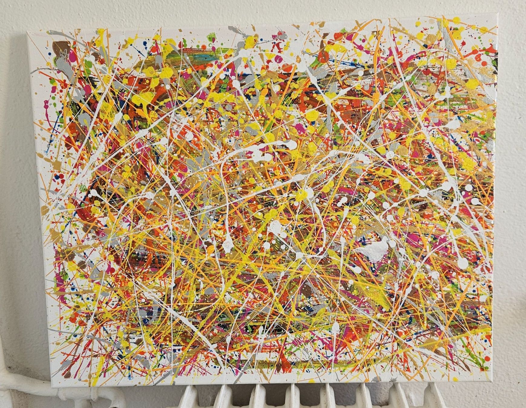 Gemälde: Tableaux abstraits style jackson pollock abstrait minimalist – Neu (gemäss Beschreibung) aus Le Locle von fab_c9hh 3
