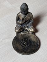 Buddha Figur mit Lotus Design - Räucherstäbchen Halter