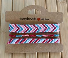 3x Armband / Freundschaftsband, Neu & Handgemacht