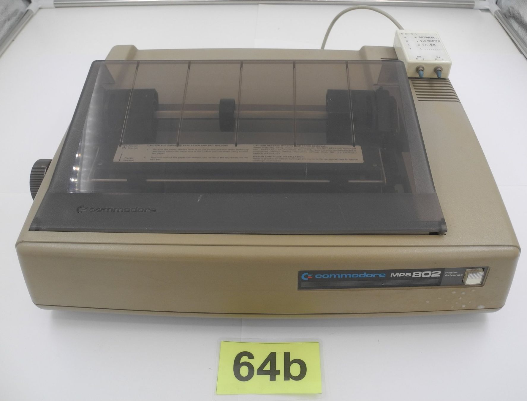 Commodore Stampanti: Commodore MPS 802 Matrixdrucker, Nr. 64b – Usato da Kottwil venduto da Crazyrolf